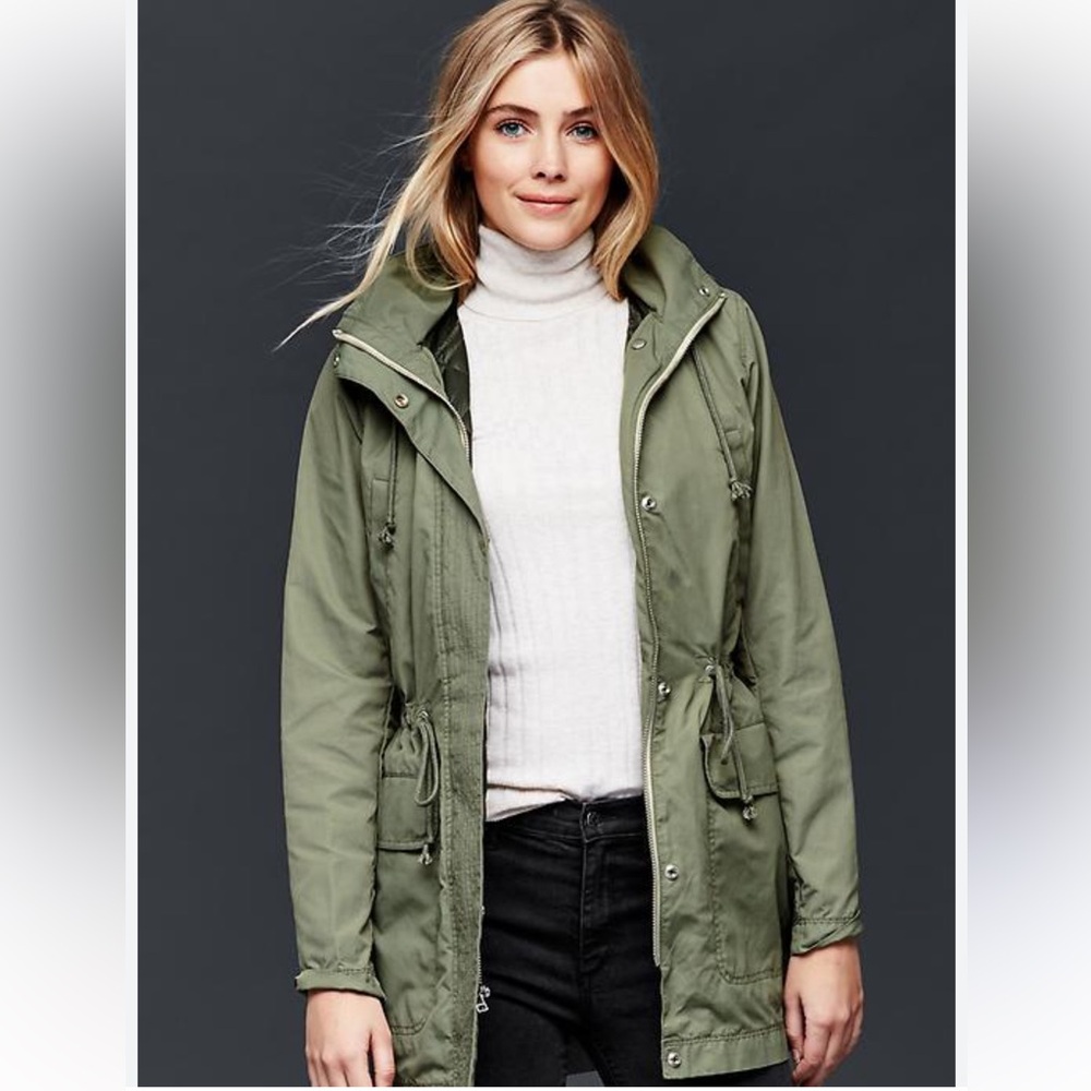 GAP Olive Green Women's Parka Jacket